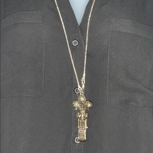 Beautiful Fleur Di Lis badge holder